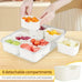 Premium acrylic airtight multi portion box